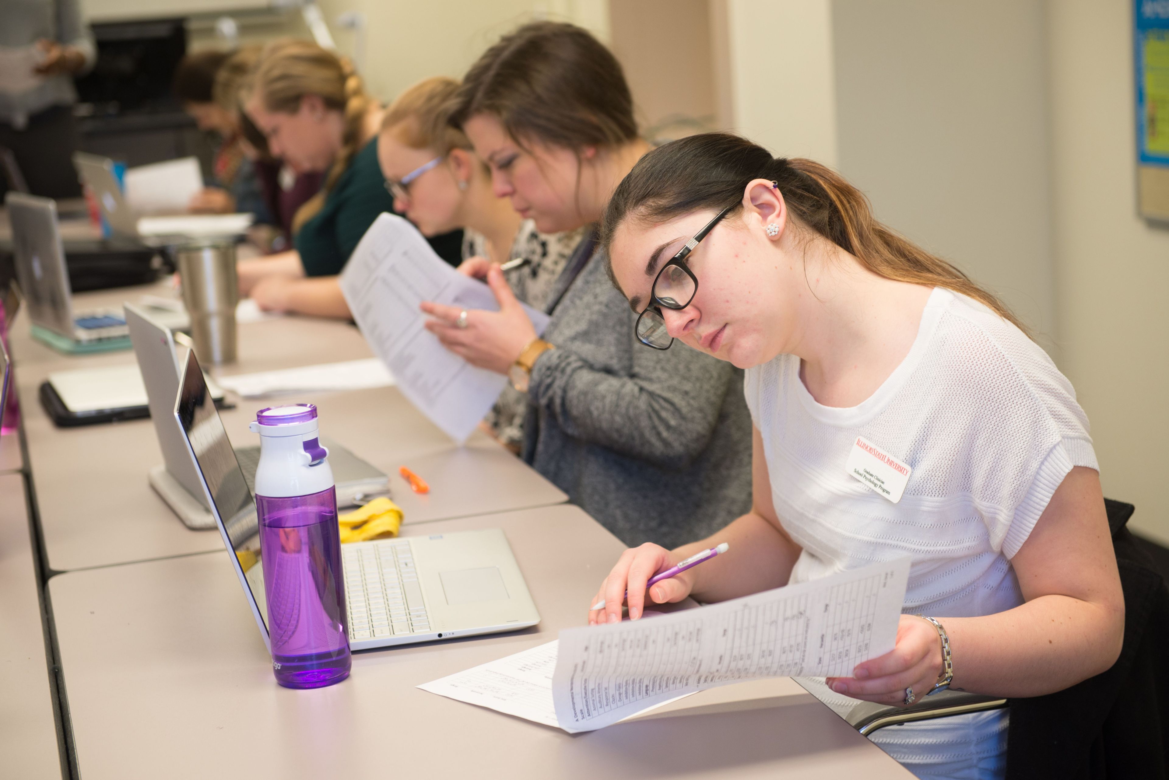 students sitting and studying