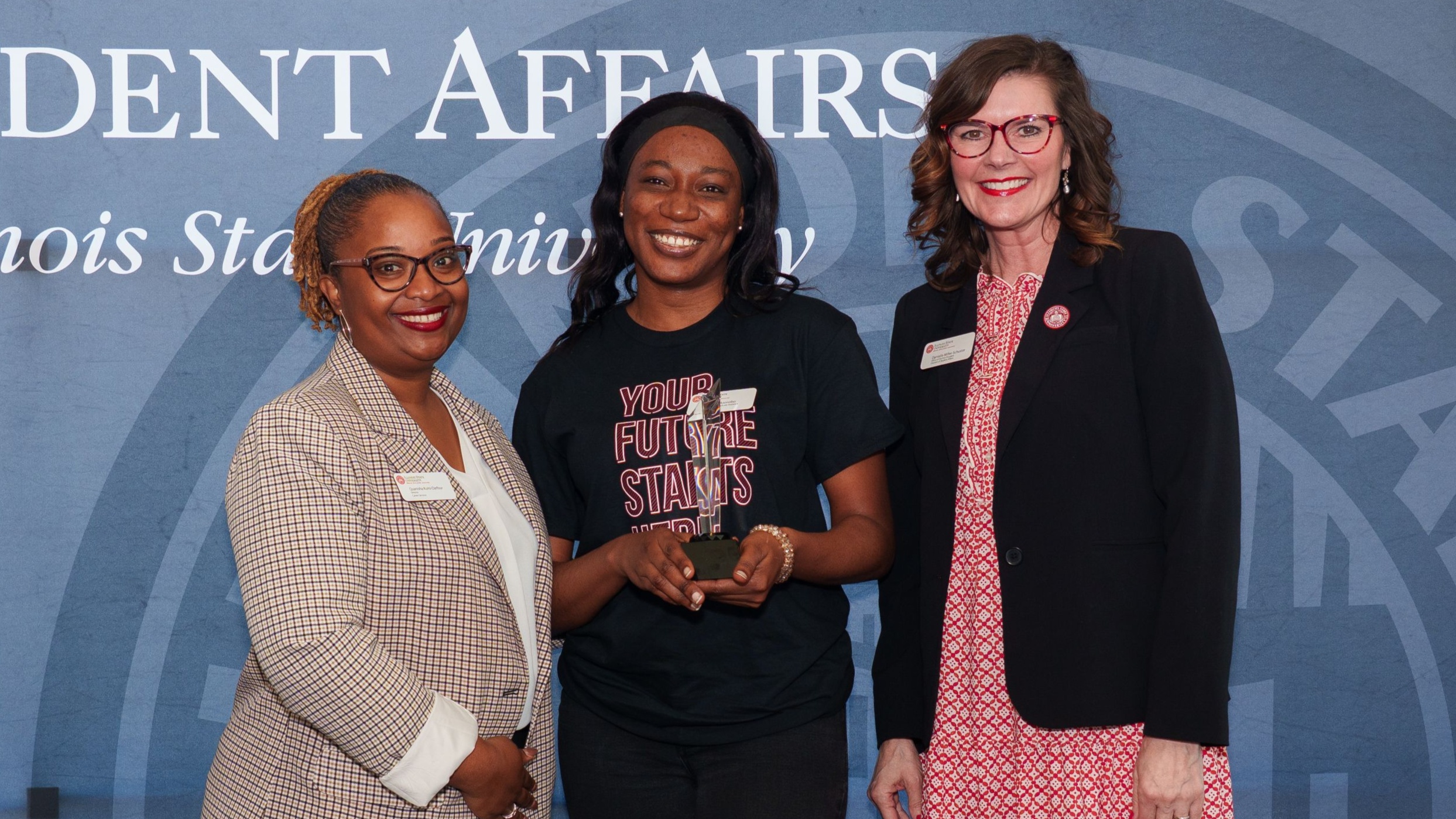 Alexandra Azonobo receives the Student Staff Member of the Year Award 