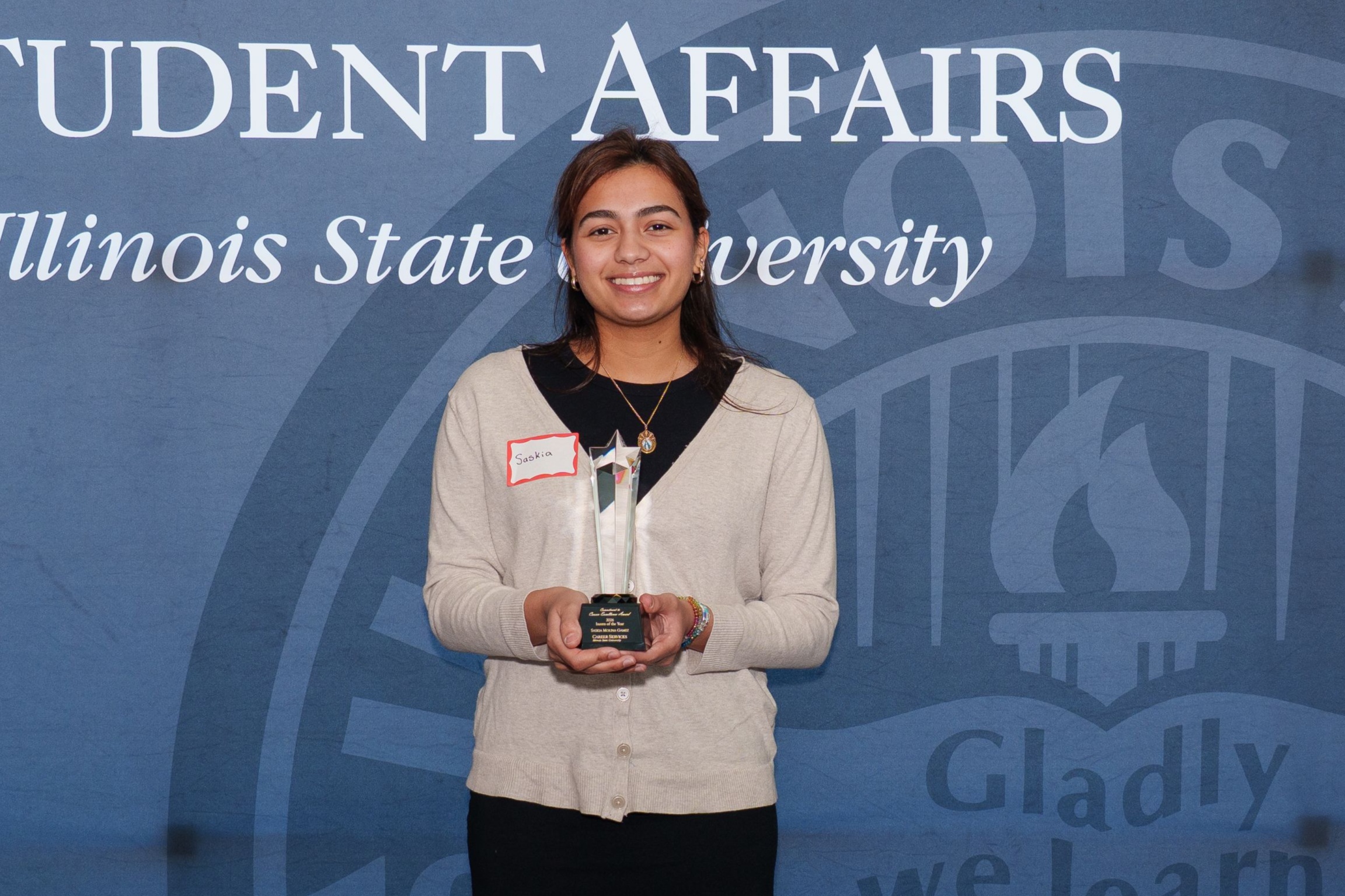 Intern of the Year Award recipient Saskia Molina Gamez