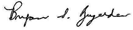 Bryan Zugelder signature